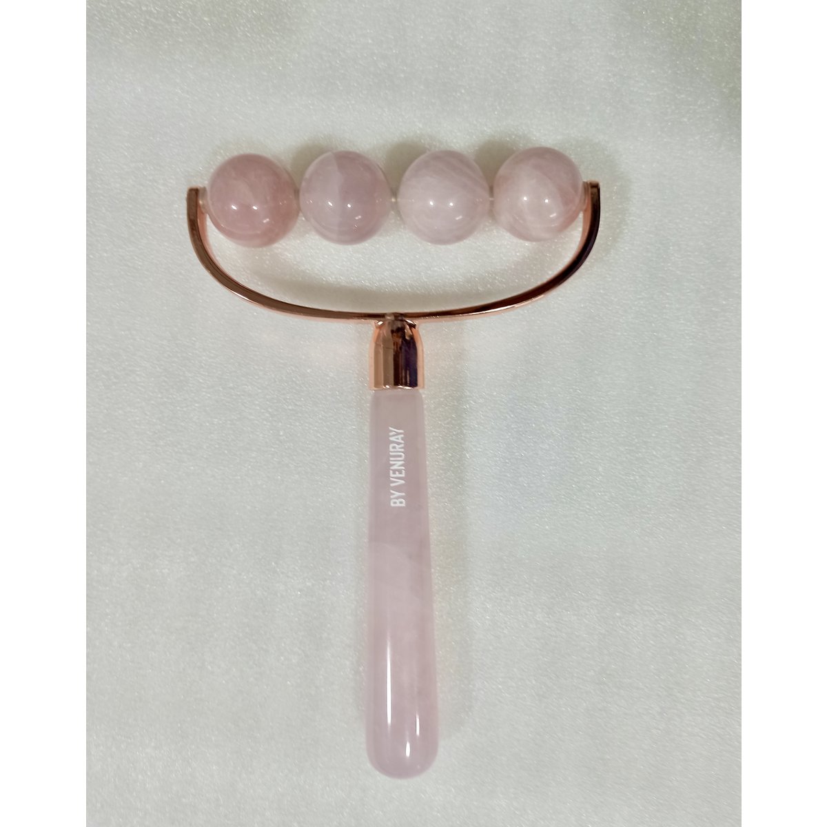 Rose Quartz Body Massage Roller by Venuray