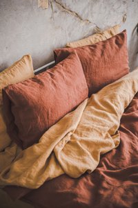 Natural Linen Pillowcases, Various Colors and Sizes