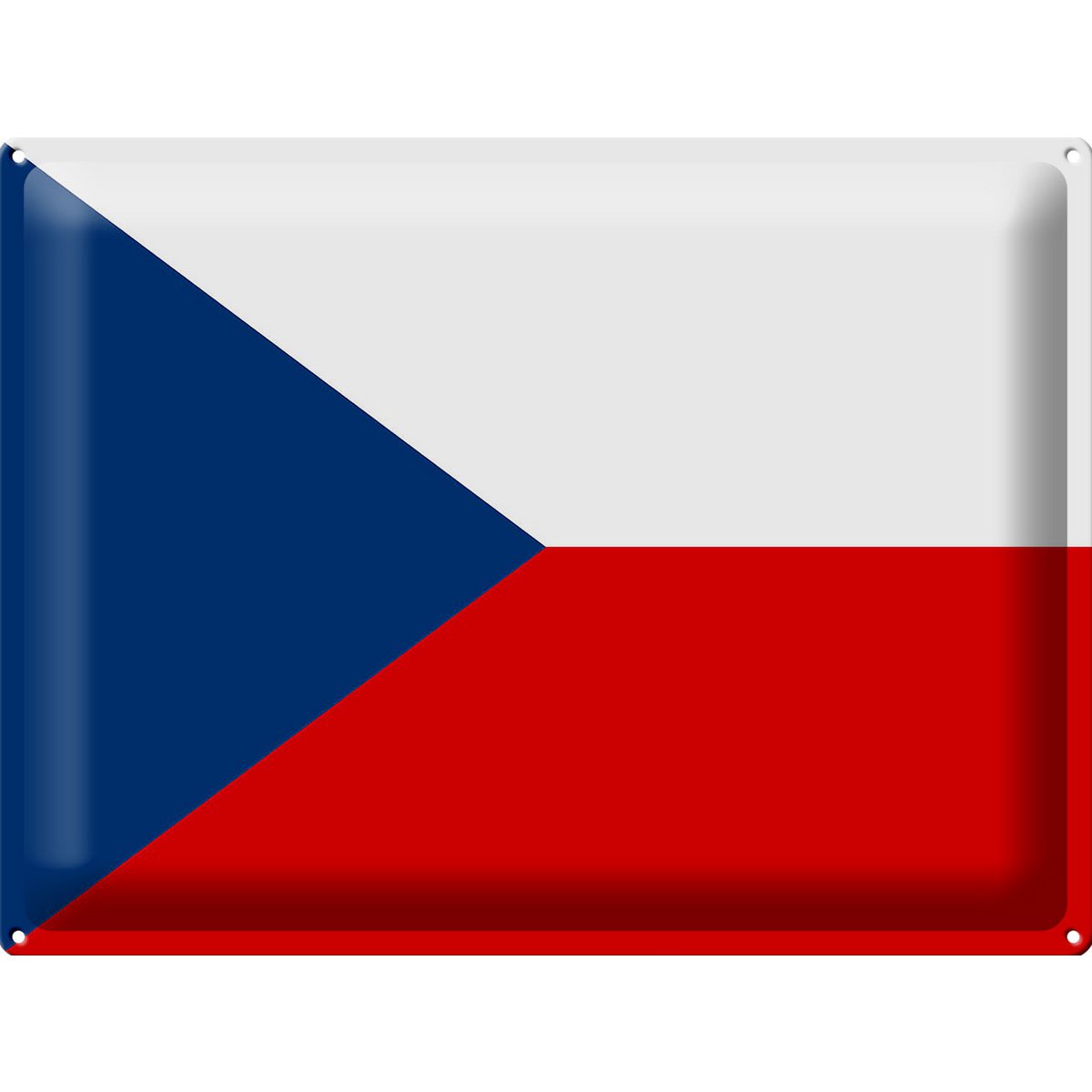 Tin Sign Flag Czech Republic 40x30cm Flag Czech Republic