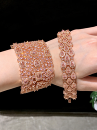 Errötendes Diamant-Couture-Schmuckset