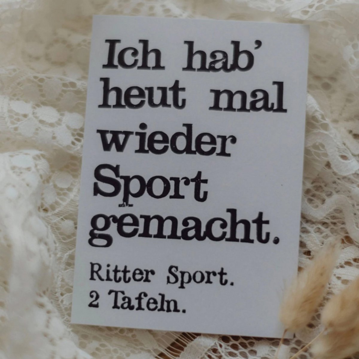 Stemplet postkort "Sport gemacht"