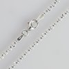 925 Sterling Silber Erbskette 2,5mm, diamantiert, silber
