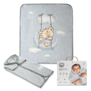 Schlafsack -Blanket in Raschel - Mod. Osito Nube - Grau