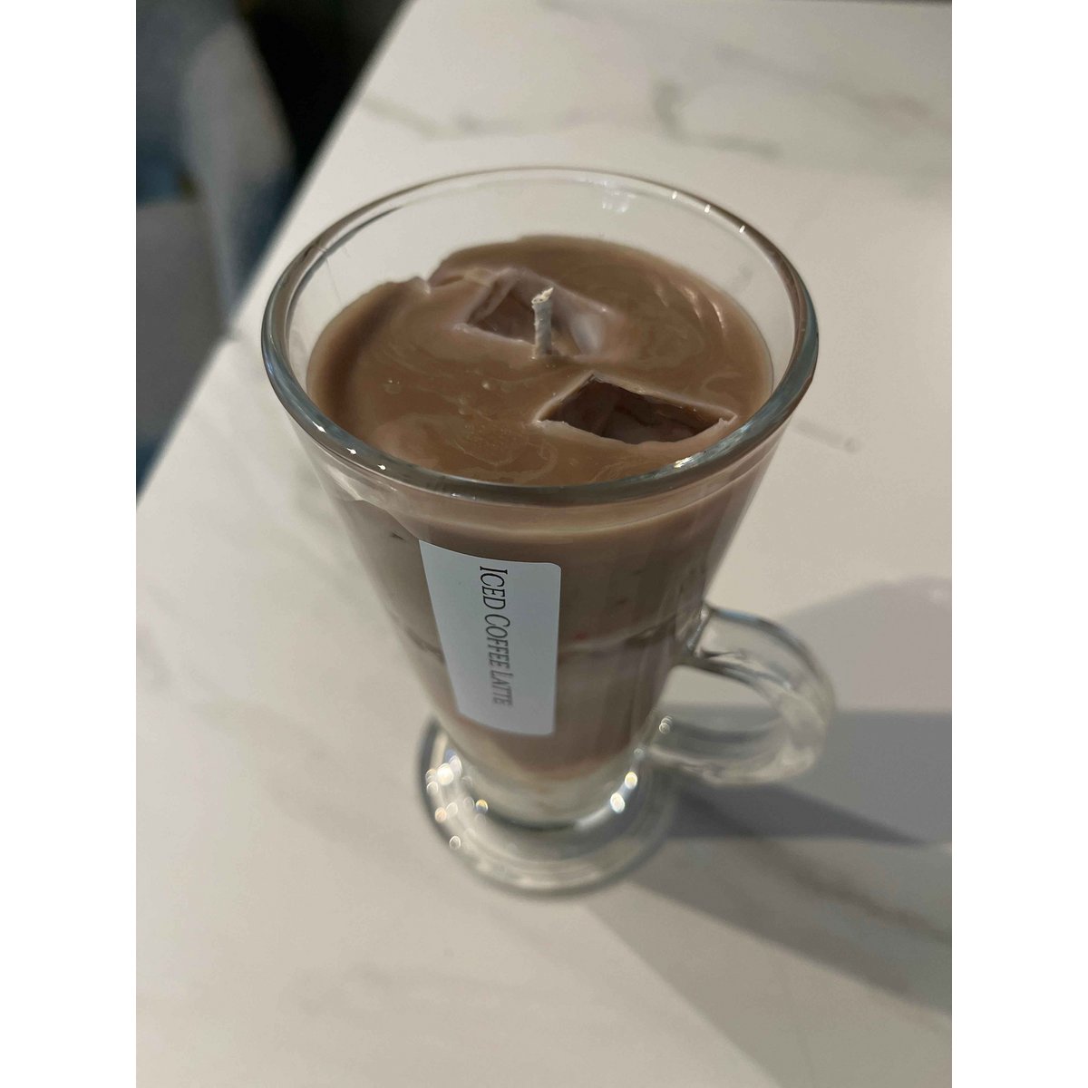 Iced Coffee Latte – Vela de café con leche con cubitos de hielo (250 g)