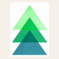 Risography postcard - fir - DIN A6