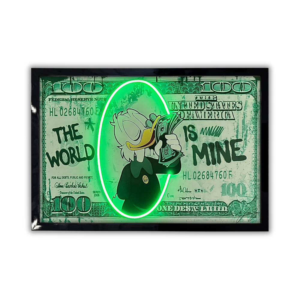 Paperoni Dollar | Arte della parete a LED