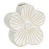 Vase Blume aus Porzellan, Weiß (B/H/T) 10x10x4cm