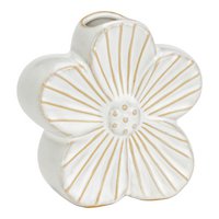 Vase flower made of porcelain, white (b/h/t) 10x10x4cm