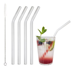 Glass drinking straw