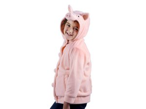 Children's jacket 'Pig' made of plush