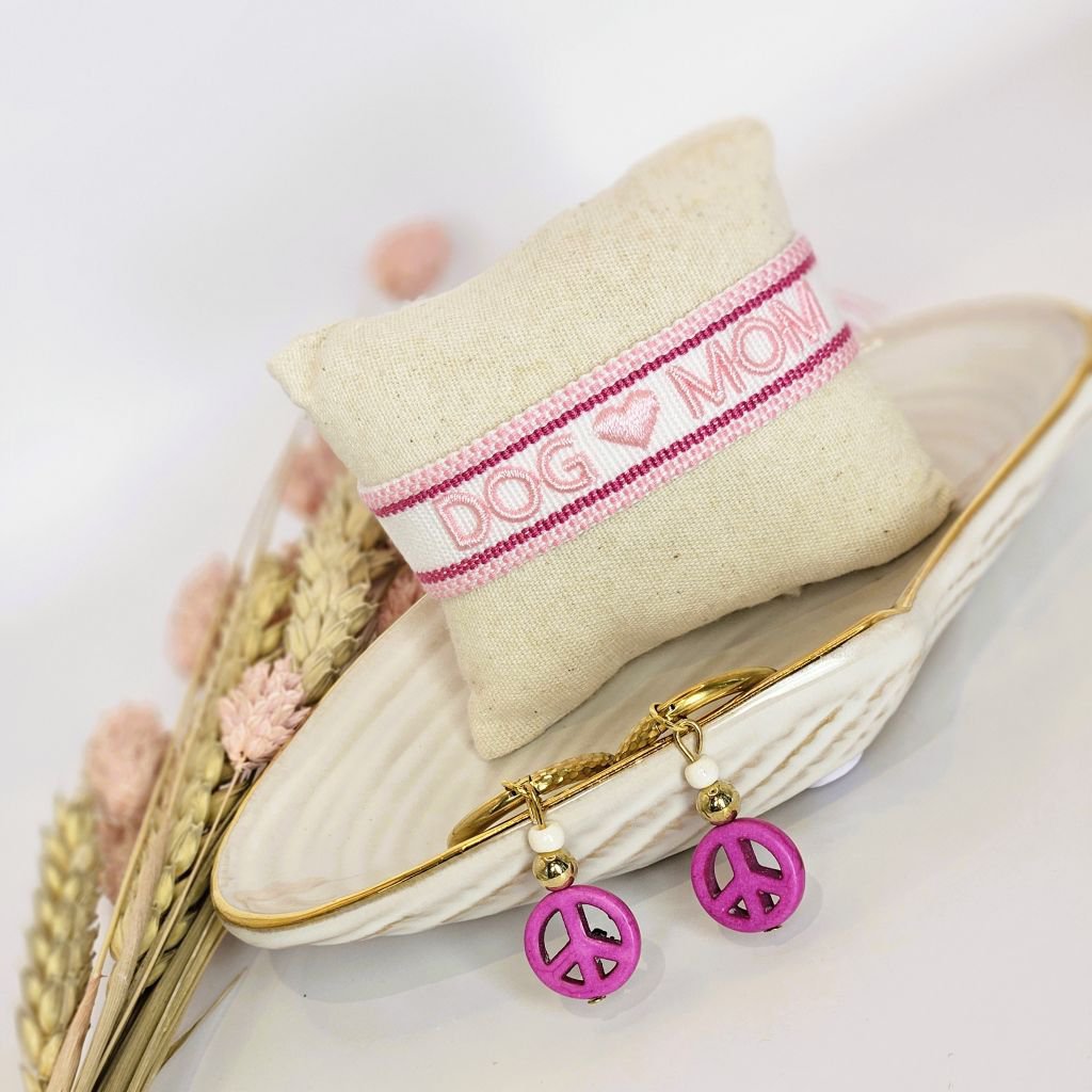 Braccialetto intrecciato Mom Light Pink