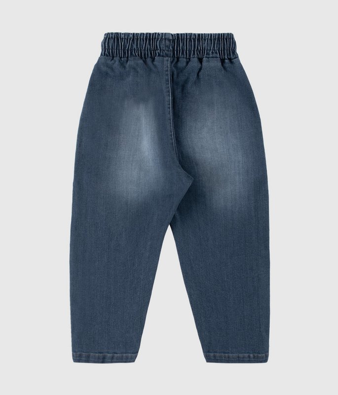 Baggy denim jeans til drenge – Mid Wash