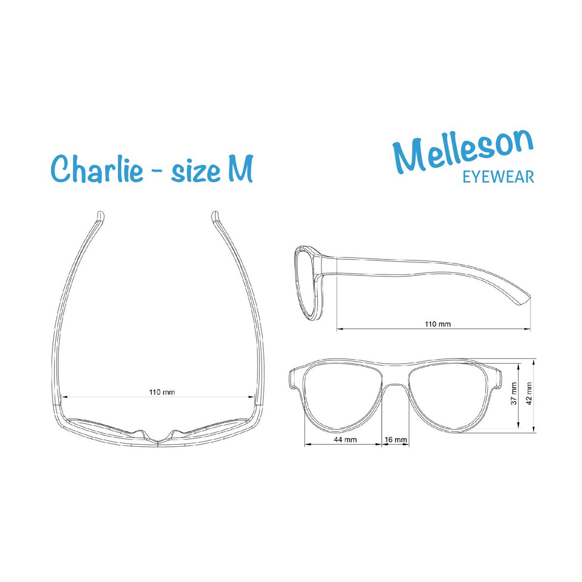 Lunettes de soleil enfant Charlie 3 - 7 ans - taille M - rose