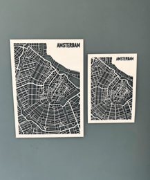 Amsterdam træ bykort