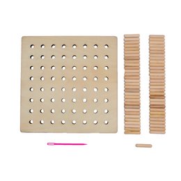 GEOPLAN & WEBWEBSTUHL - 2 IN 1 -
18 x 18 cm – 1 Stück – 1 Farbe