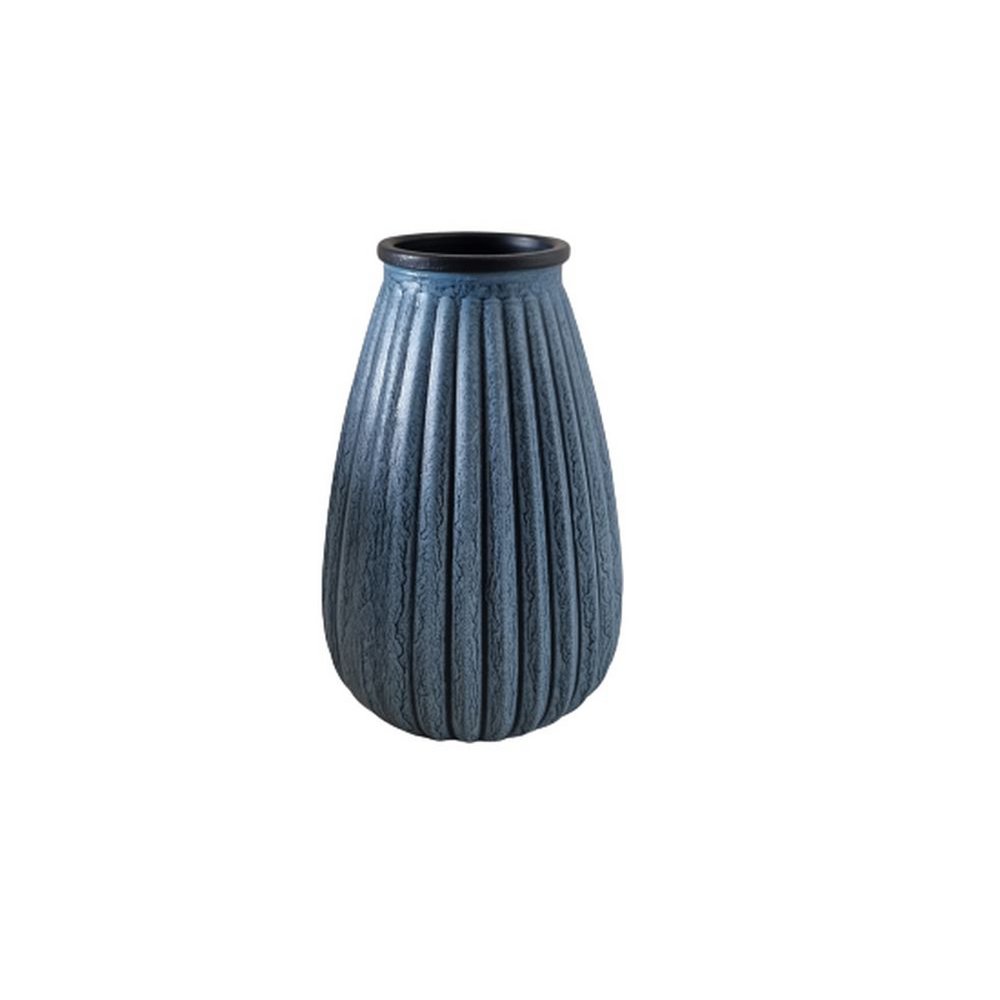 Glasvaas ribbel handpainted grey