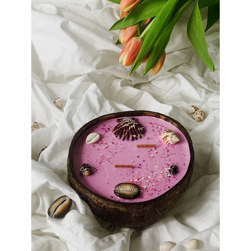 Maui-Kerze - Brandung - Himbeere