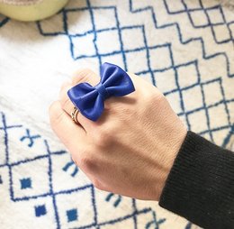 Knop ring - blå