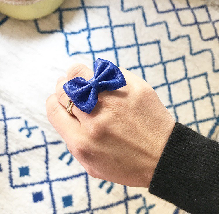 Anello nodo - blu