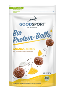 BIO eiwitballetjes, ananas kokos, gekiemde boekweit