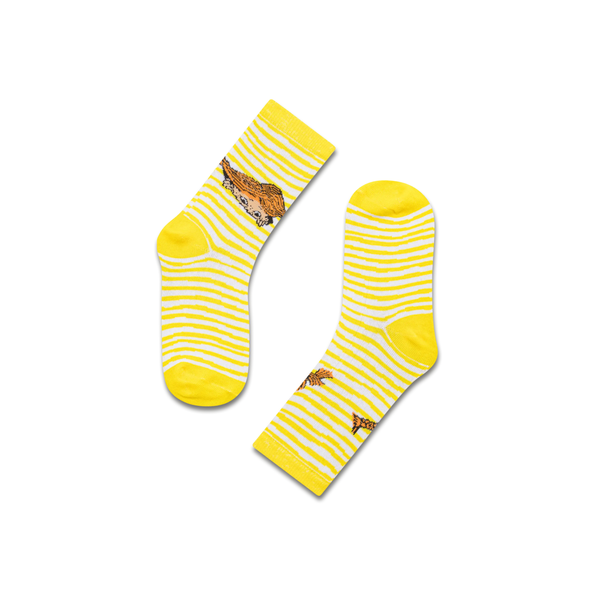 koaa – Pippi Calzelunghe Stripes – Easy Calzini giallo/bianco