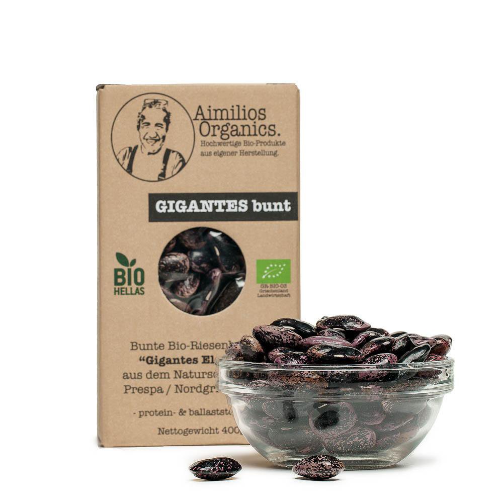 Bio Gigantes farverige (farverige økologiske kæmpebønner) 400g