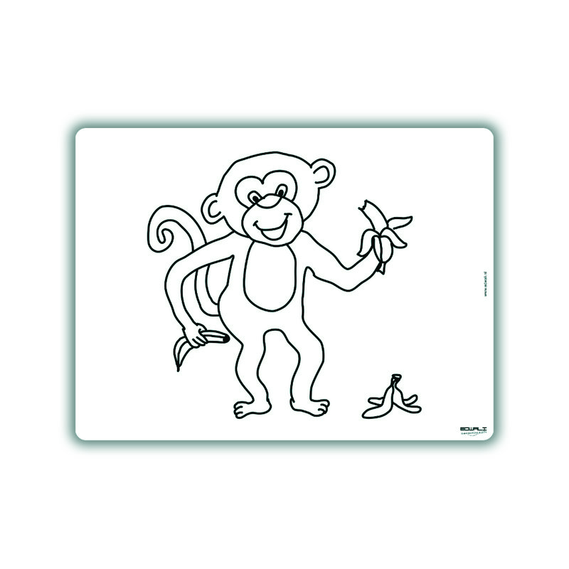 Set de table Recolorable Banana Monkey