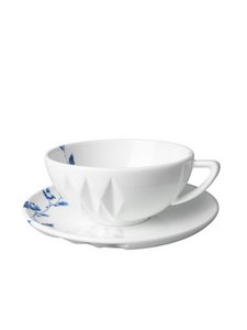 Cup and saucer Blue Fold