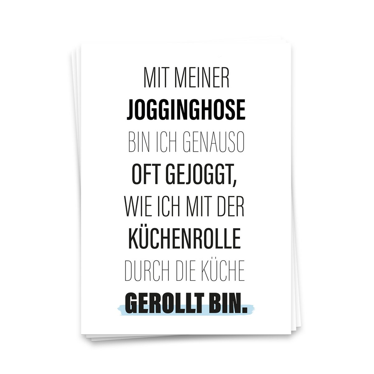 Mit meiner Jogginghose - Postkarte 10er Set