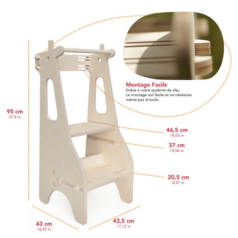 Montessori Giraffe Observationstårn