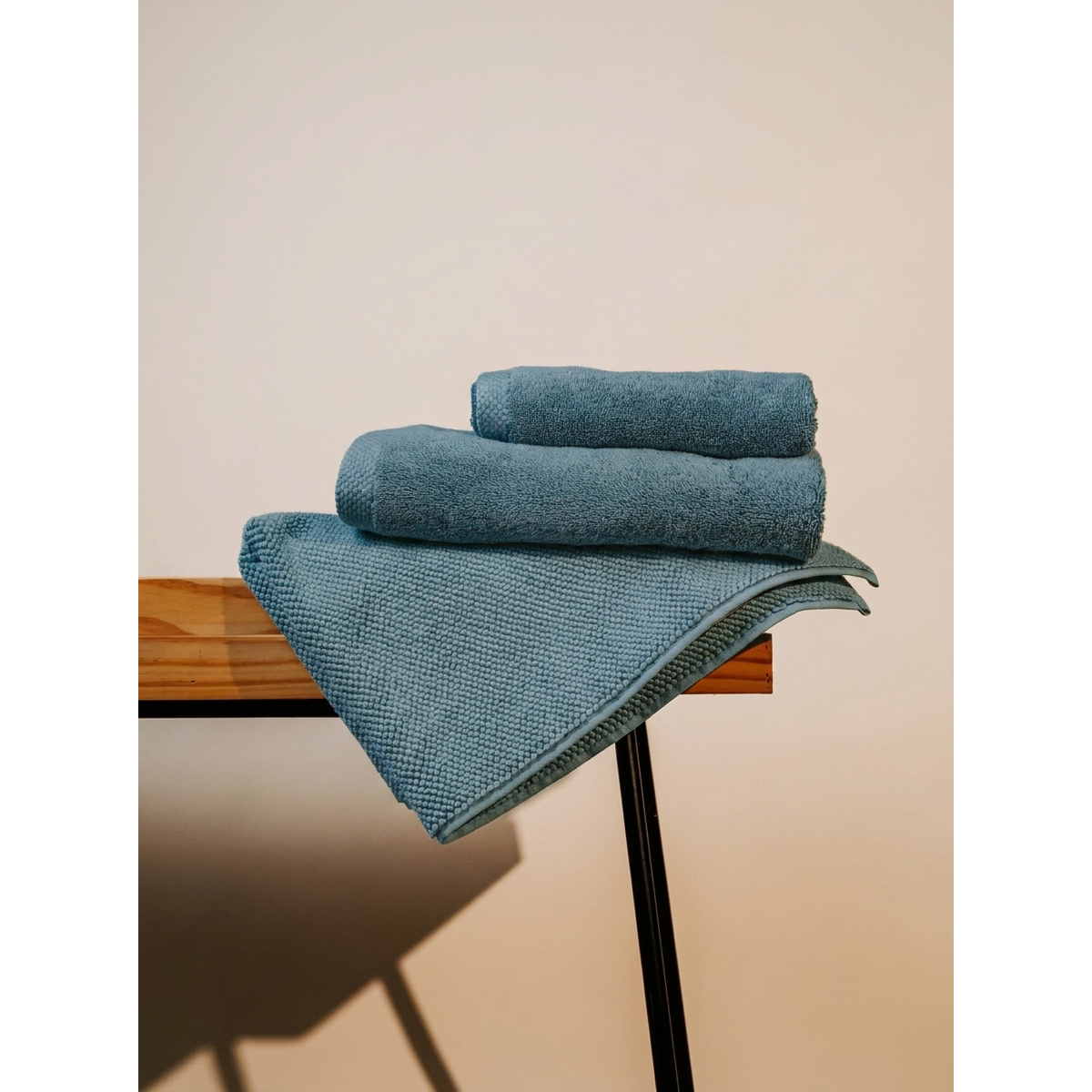 Pamukia GOTS Organic Cotton Bathroom Set for One – Towel, Bath Towel & Bath Mat | Essence Collection
