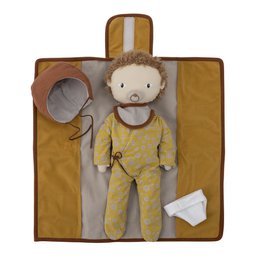 Nalle dukke, brun, bomuld