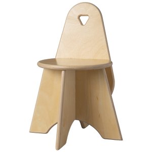 Van Dijk Toys Wooden chair Apollo for toddlers - Naturel (Childcare Quality)