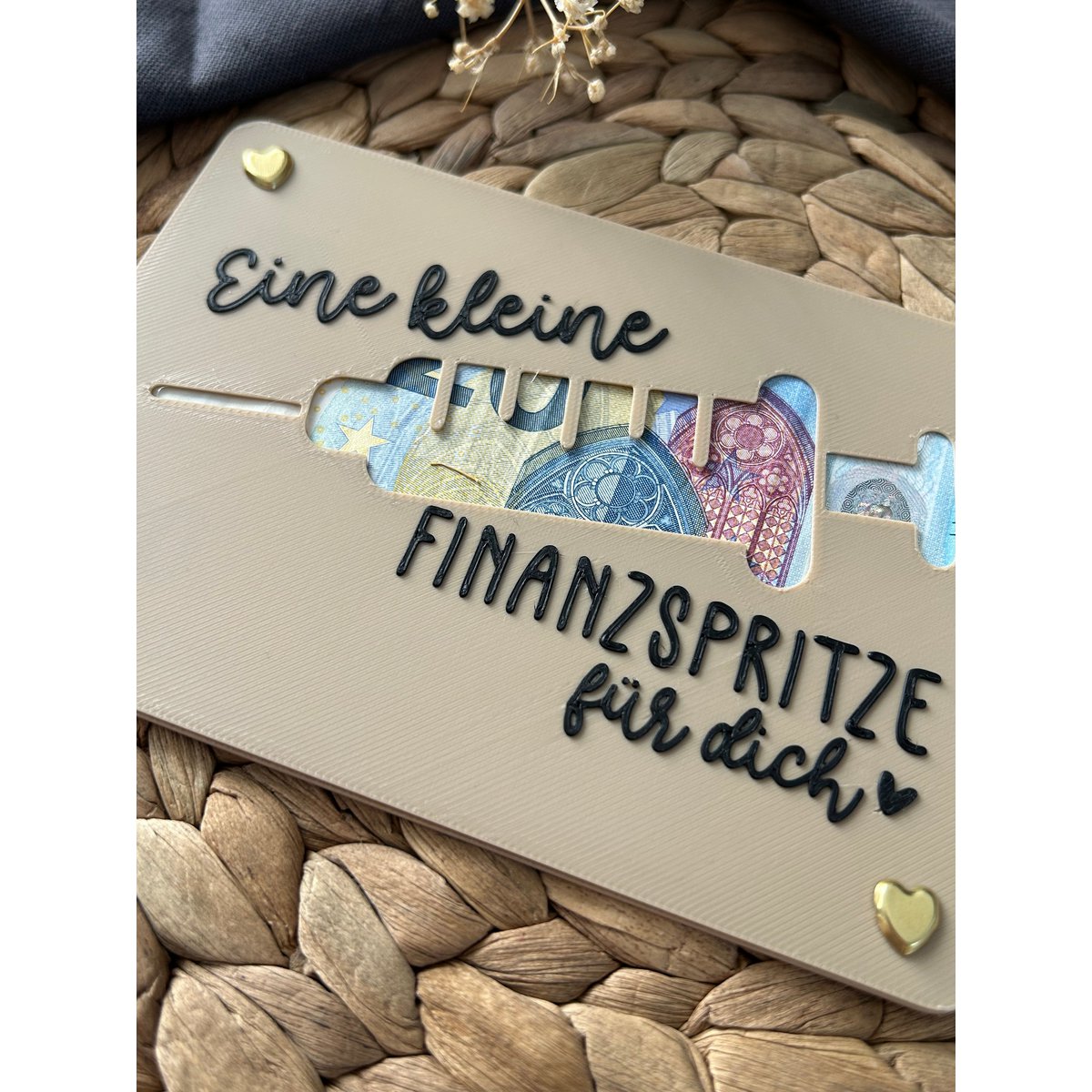 Money gift card - creative packaging for money gifts - financial injection, thank you & gift idea Thank you financial injection