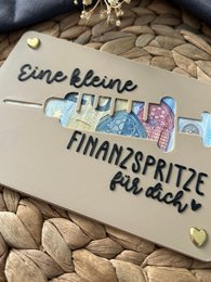 Money gift card - creative packaging for money gifts - financial injection, thank you & gift idea Thank you financial injection