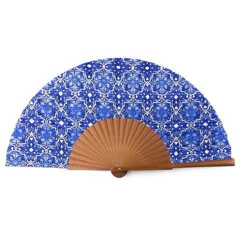 Blauw vouwen handventilator farah