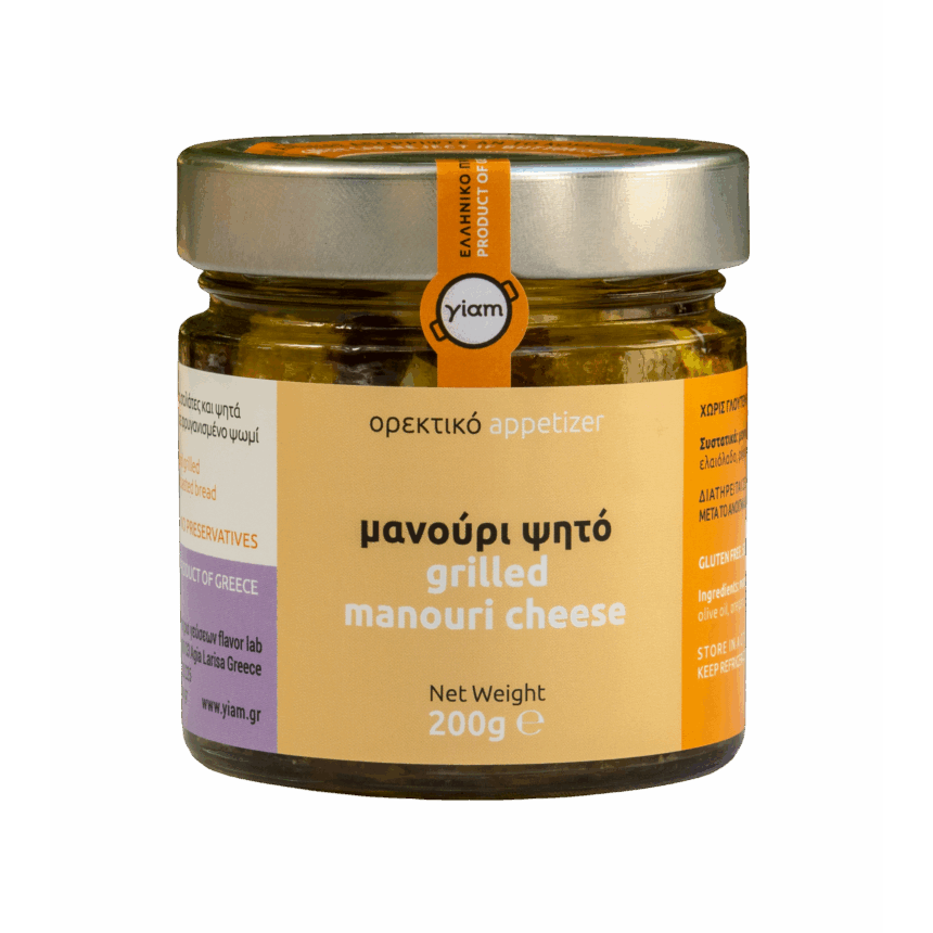 YIAM Manouri Grigliato in Olio Extra Vergine di Oliva, 200g