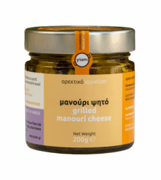 YIAM grillet manouri i ekstra jomfru olivenolie, 200 g