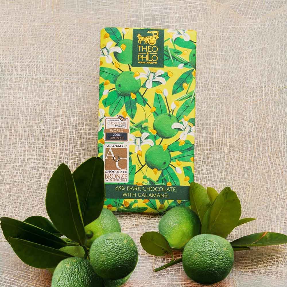 Chocolat noir 65% aux agrumes Calamansi