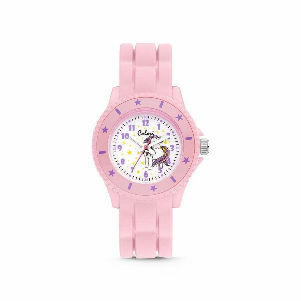 Colori Kidz Horloge roze - eenhoorn