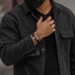 Leather bracelet "Proud"