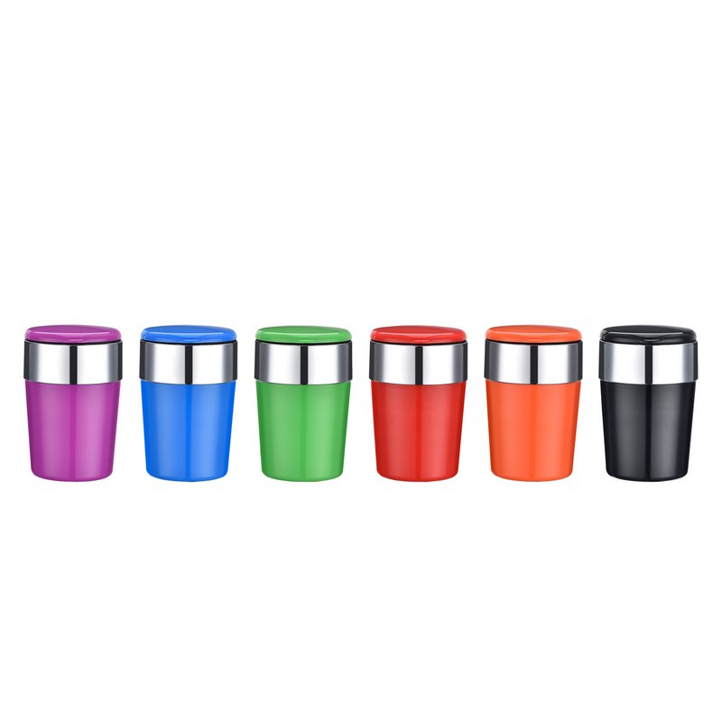 Ashtray with LED, assorted colors, diameter 8 cm