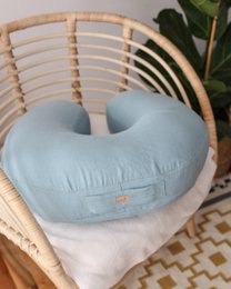 Almohada de lactancia de lino - 6 COLORES, almohada de lactancia, almohada de lactancia de lino, almohada en forma de u, ayudante para la madre y el bebé, almohada de lactancia de lino