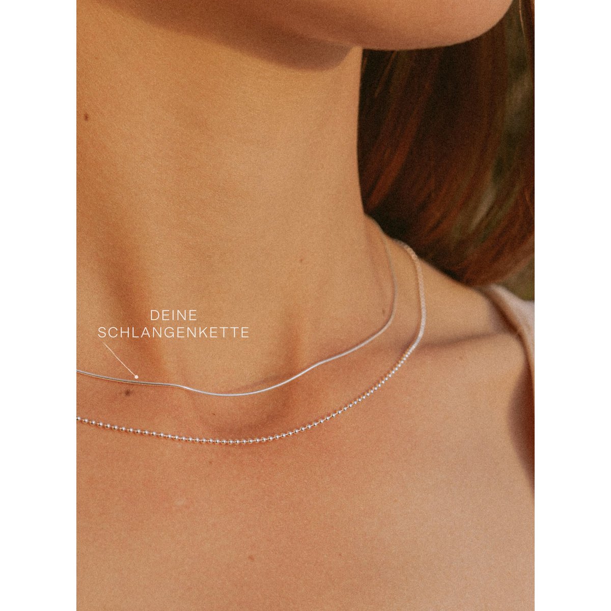 Catena a serpente ETERNITY delicato argento