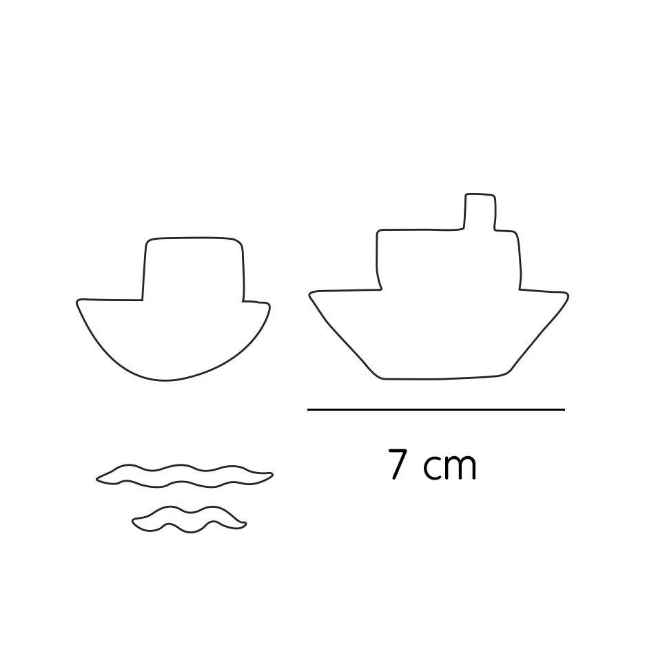 Watercolor boats wall sticker