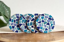 DIY-Paket Mosaik-Untersetzer (inkl. Halter)