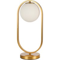 Emma Table Lamp White Gold