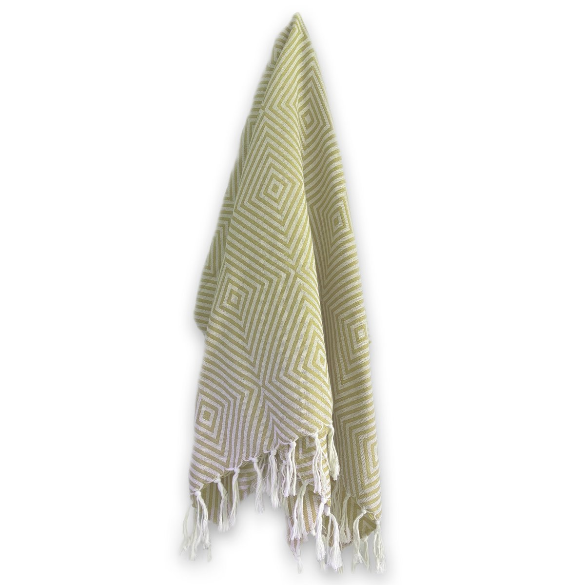 Plaid Oslo Wool Cotton - Lime - 120x150cm