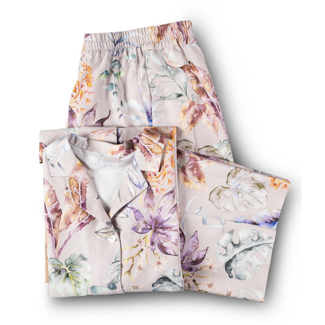 Pižama: marškiniai + kelnės Flora Costera Almond