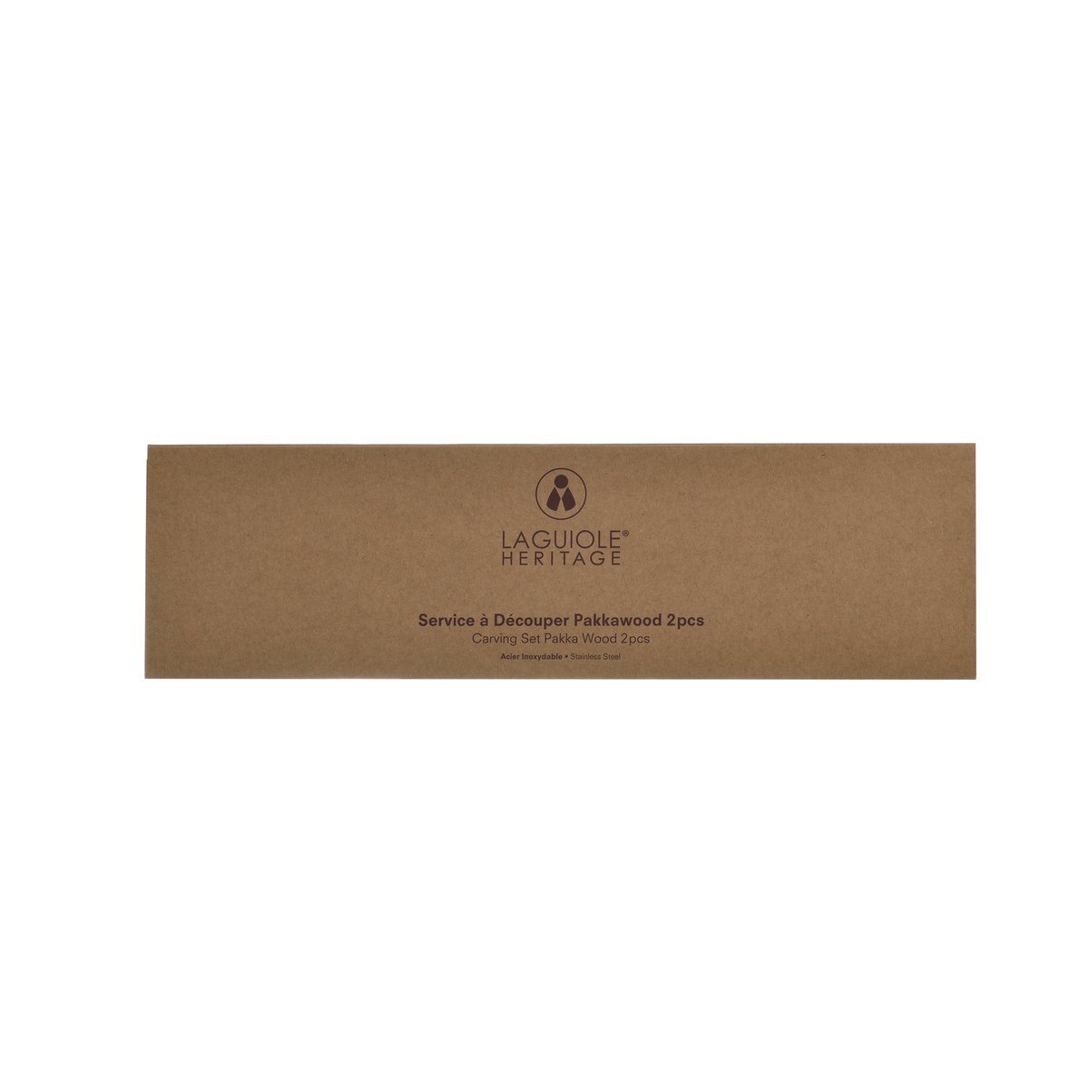 Laguiole Heritage Carving Box i Pakka Wood – 2 stk